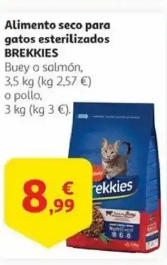 Alcampo BREKKIES Alimento seco para gatos esterilizados oferta