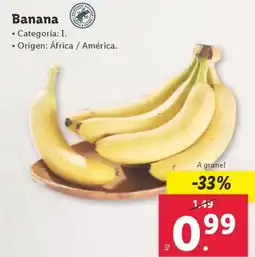 Lidl Banana oferta