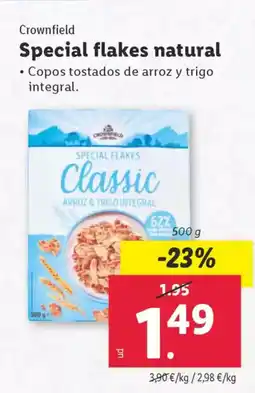 Lidl CROWNFIELD Special flakes natural oferta