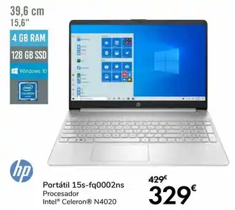 Carrefour Hp portátil 15s-fq0002ns oferta