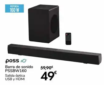 Carrefour Poss barra de sonido pssbw 160 oferta