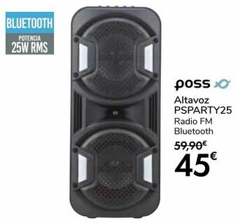 Carrefour Poss altavoz psparty25 oferta