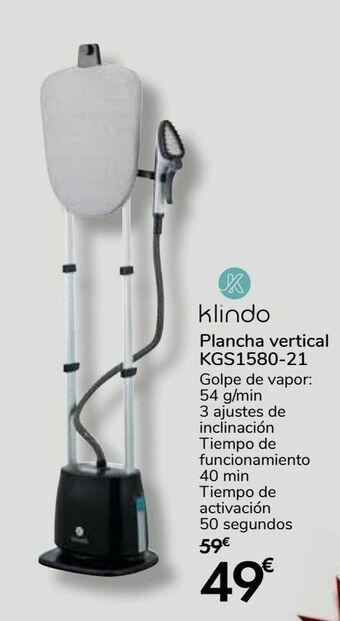 Carrefour Klindo plancha vertical kgs1580-21 oferta