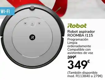 Carrefour Irobot robot aspirador roomba i115 oferta