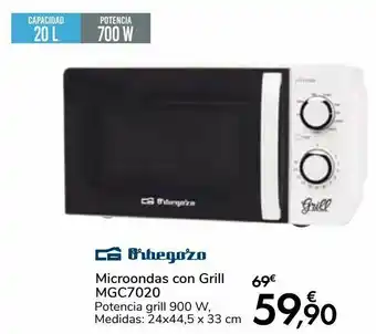 Carrefour Orbegozo microondas con grill mgc7020 oferta