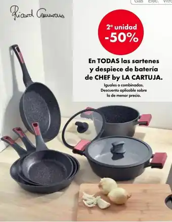 Carrefour En todas las sartenes y despiece de batería de chef by la cartuja oferta