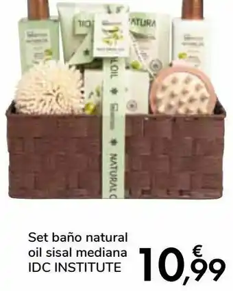 Carrefour Set baño natural oil sisal mediana idc institute oferta