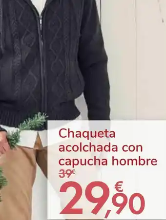 Carrefour Chaqueta acolchada con capucha hombre oferta