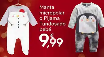 Carrefour Manta micropolar o pijama tundosado bebé oferta