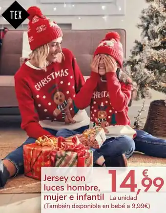 Carrefour Jersey con luces hombre, mujer e infantil oferta