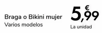 Carrefour Braga o bikini mujer oferta