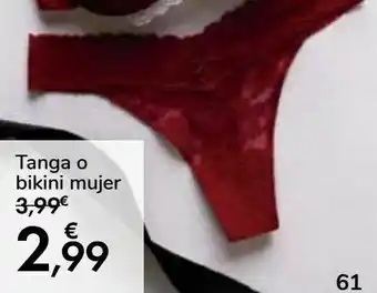 Carrefour Tanga o bikini mujer oferta