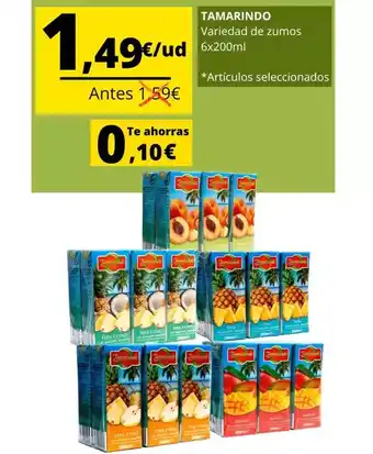 Supermercados Tu Alteza Tamarindo - variedad de zumos oferta