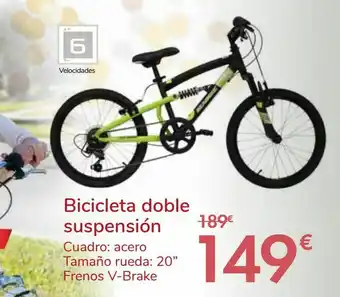 Carrefour Bicicleta doble suspensión oferta