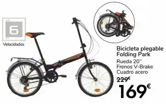 Carrefour Bicicleta plegable folding park oferta