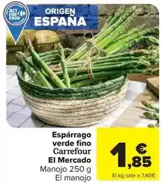 Carrefour Market Carrefour - esparrago verde fino el mercado oferta