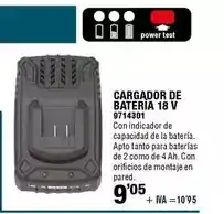 Optimus Cargador de bateria 18 v oferta
