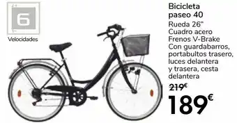 Carrefour Bicicleta paseo 40 oferta