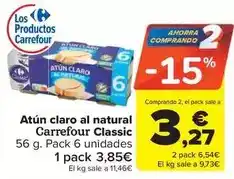 Carrefour Market Carrefour - atun claro al natural oferta