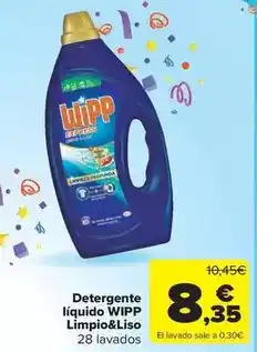 Carrefour Market Wipp - detergente liquido limpio&liso oferta