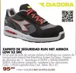 Coferdroza Diadora - zapato de seguridad run net oferta
