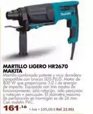 Coferdroza Makita - martillo ligero hr2670 oferta