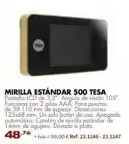 Coferdroza Mirilla estándar 500 tesa oferta