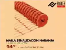 Coferdroza Malla señalización naranja oferta