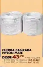 Coferdroza Cuerda cableada nylon mate oferta