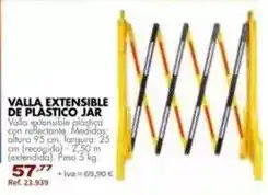 Coferdroza Valla extensible de plastico jar oferta