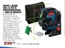 Coferdroza Bosch - nivel láser gcl 2-so g professional + rm10 oferta
