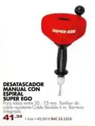 Coferdroza Desatascador manual con espiral super ego oferta