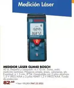 Coferdroza Bosch - medidor láser glm40 oferta