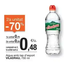 BonpreuEsclat Viladrau - aigua amb tap d'esport oferta