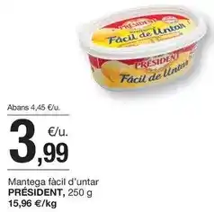 BonpreuEsclat Président - mantega fácil d'untar oferta