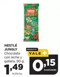 Alimerka Nestlé - jungly chocolate con leche y galleta oferta