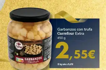 Carrefour Garbanzos con trufa carrefour extra oferta