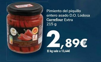 Carrefour Pimiento del piquillo entero asado d.o. lodosa carrefour extra oferta