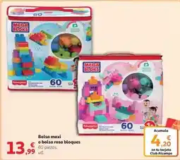Alcampo Mega bloks - bolsa maxi o bolsa rosa bloques oferta