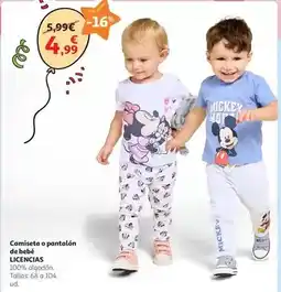 Alcampo Bebé - camiseta o pantalón de oferta