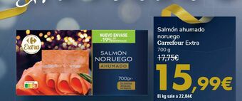 Carrefour Salmón ahumado noruego carrefour extra oferta