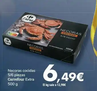 Carrefour Necoras cocidas 5/6 piezas carrefour extra oferta