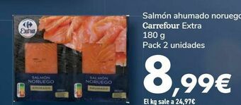 Carrefour Salmón ahumado noruego carrefour extra oferta