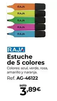 Staples Kalamazoo Raja - estuche de 5 colores oferta