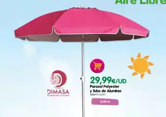 Don Dino Dimasa - parasol polyester y tubo de aluminio oferta