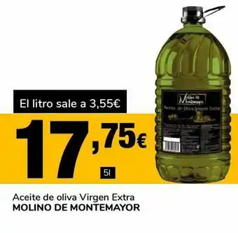 Supeco Aceite de oliva virgen extra 5l molino de montemayor oferta