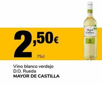 Supeco Vino blanco verdejo d.o rueda mayor de castilla oferta