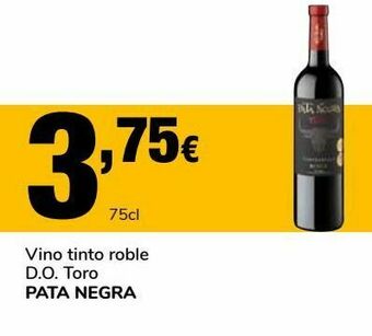 Supeco Vino tinto roble d.o toro pata negra oferta