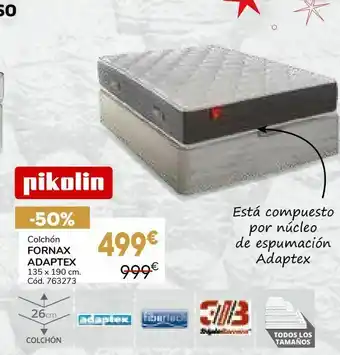Samsung Colchón fornax adaptex pikolin de espuma adaptex y supersoft oferta