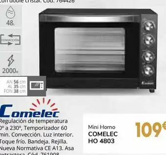 Samsung Mini horno comelec ho 4803 cr oferta